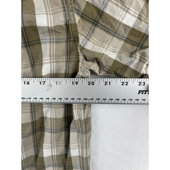 Carhartt Plaid Short Sleeve Shirt Medium Button-Up Outdoor Workwear - Picture 4 of 7